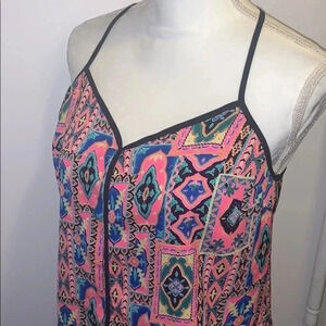 Vestique Printed Sleeveless Blouse Small